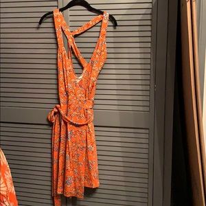 Orange DVF Summer Dress